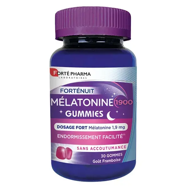 Forté Pharma FortéNuit Melatonina 1900 Gomas para Sono Rápido - 30 gomas