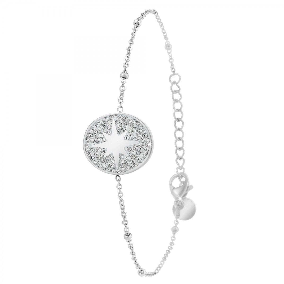 Bracelet SC Crystal orné de Cristaux scintillants blancs