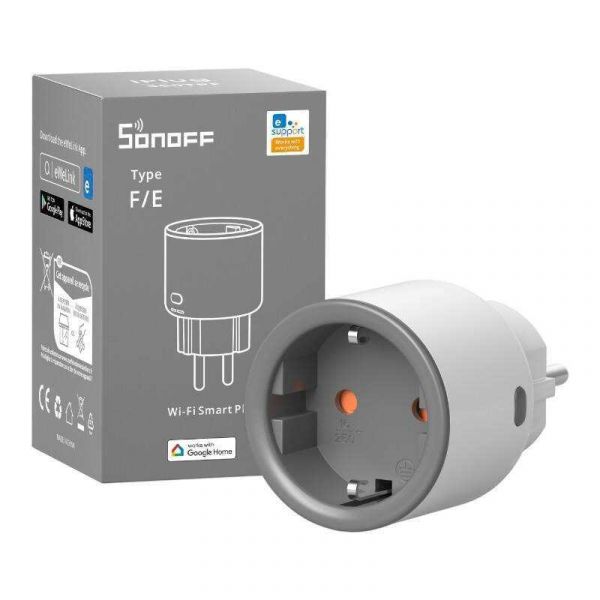 Sonoff Tomada Inteligente Wi-Fi 16A c/ Medidor de Consumo
