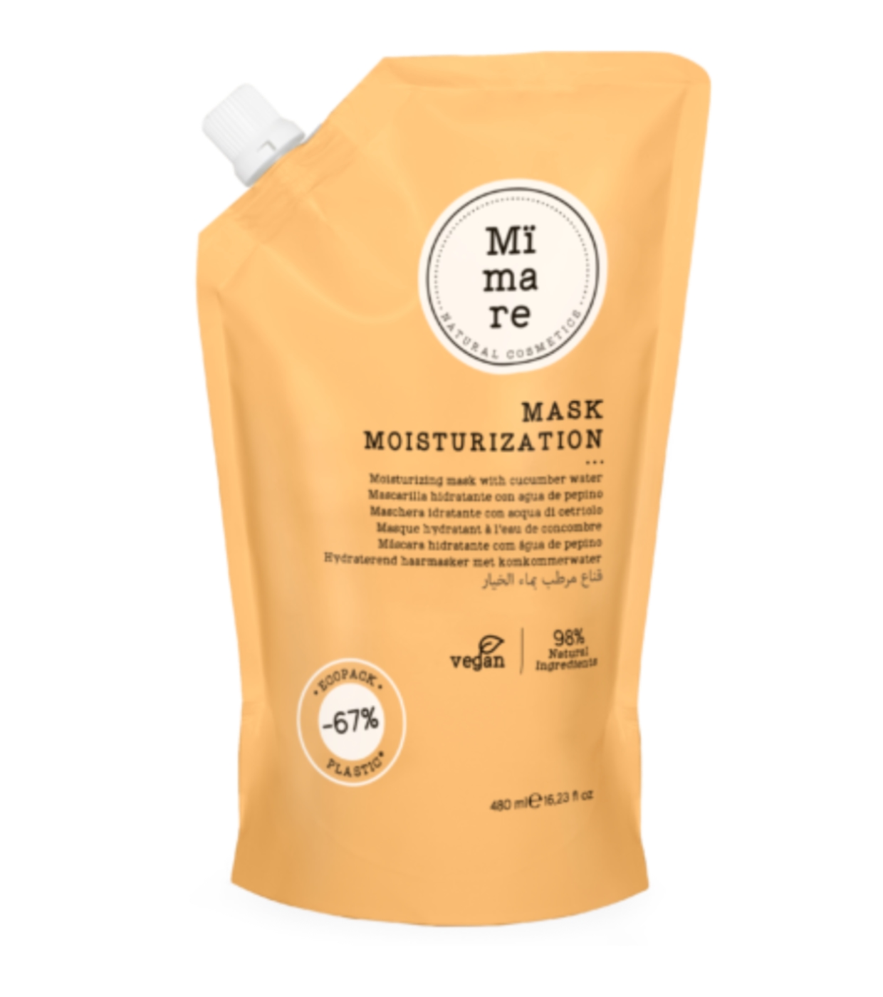 Mimare - Máscara hidratante com água de pepino - 480ml