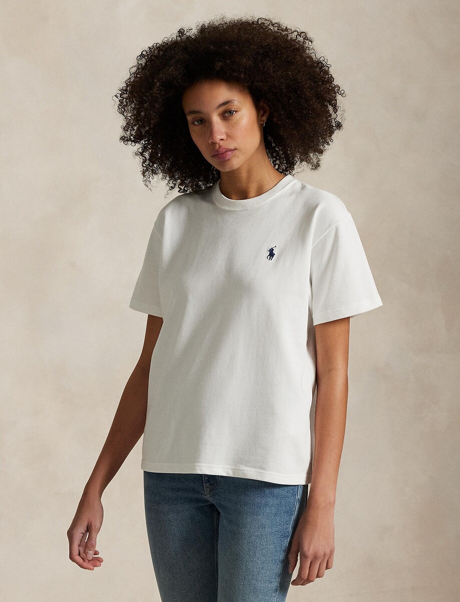 POLO RALPH LAUREN<br>Camiseta folgada com gola redonda e mangas curtas