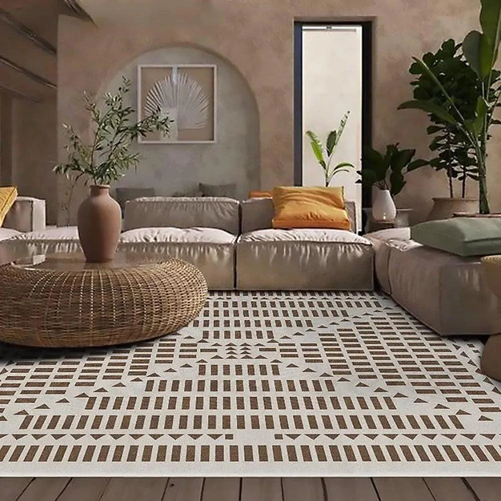 Modern Retro Light Luxury Plaid Carpet