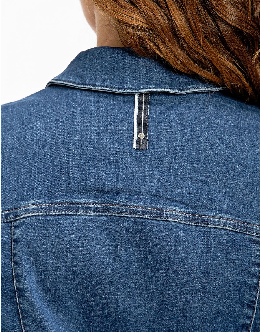 Veste jean clair stretch