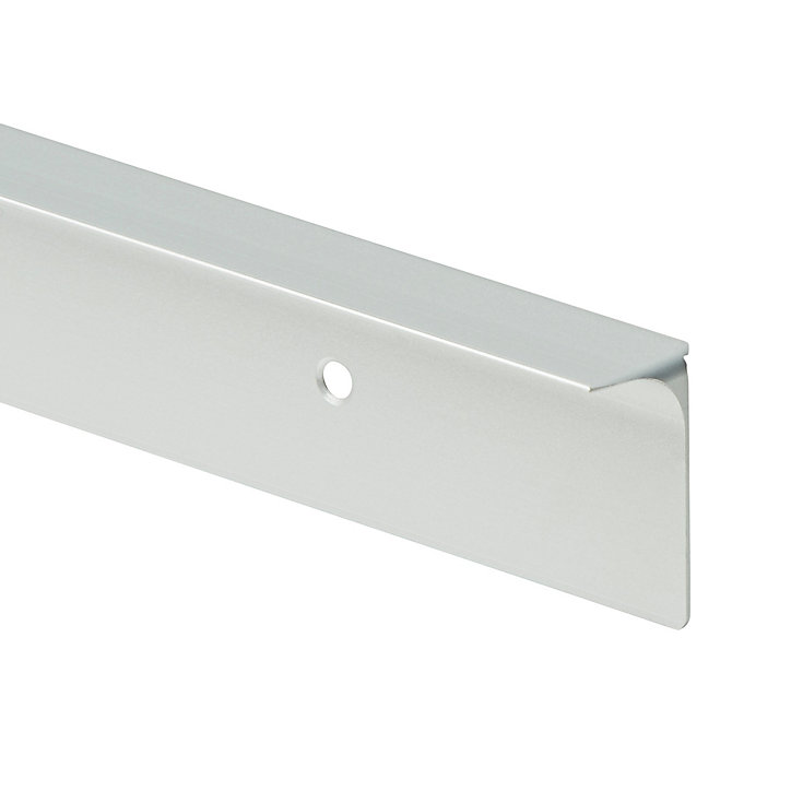 Profil de jonction pour plan de travail GoodHome Nantua Argent l. 39 mm x H. 25 mm