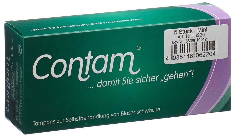 CONTAM Vaginaltampon 22mm Mini 5 Stk