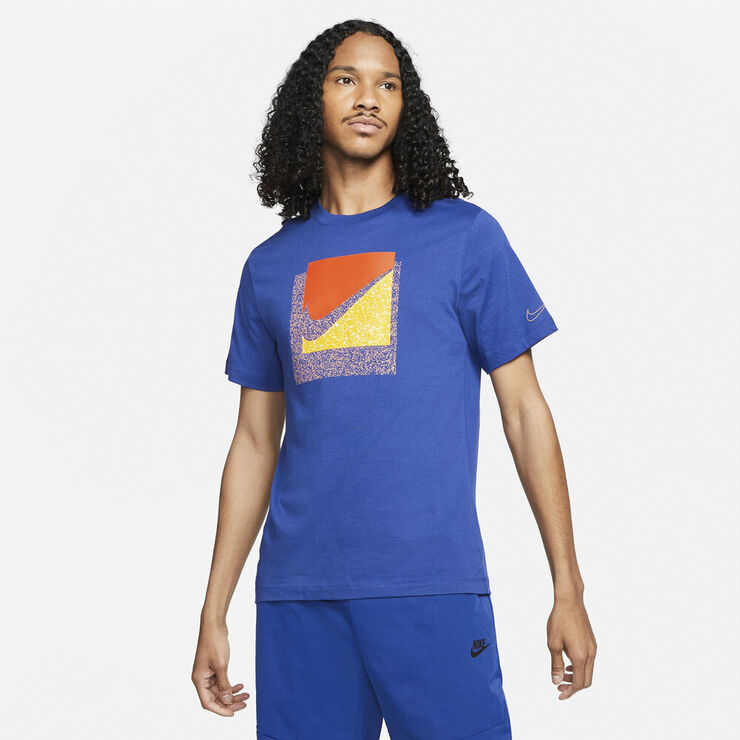 Nike Sportswear Brandriff Swoosh Box T Shirt Blå