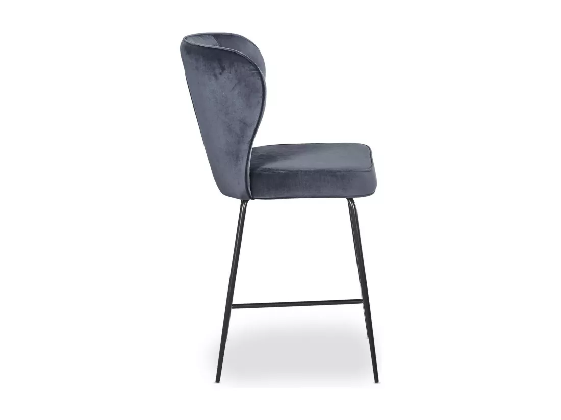 Chaise de Bar Velours Design 