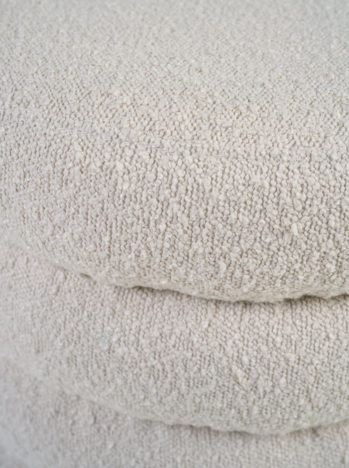 Puff lys beige - 50x50x43 cm