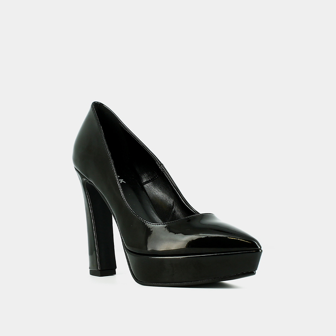 Escarpins à talons  en matière noir vegan