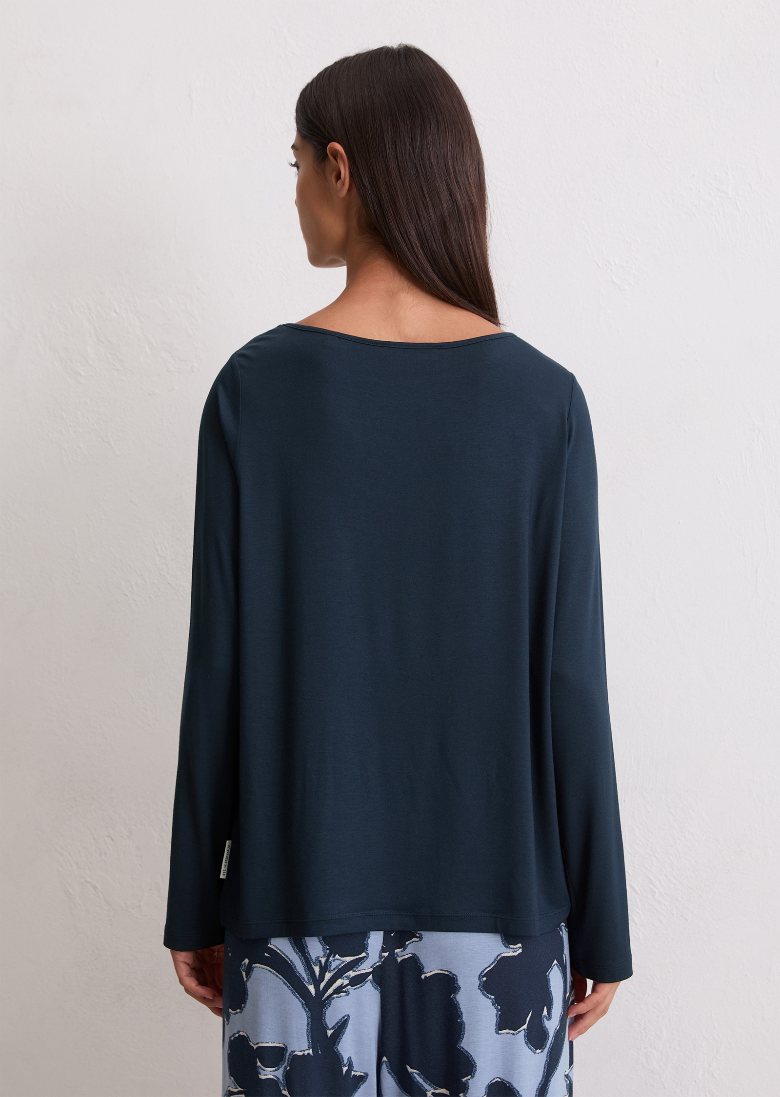 Marc O'Polo Longsleeve »Mix N Match Cotton Modal«, mit Rundhalsausschnitt, langärmelig, lockere Passform, Regular Fit
