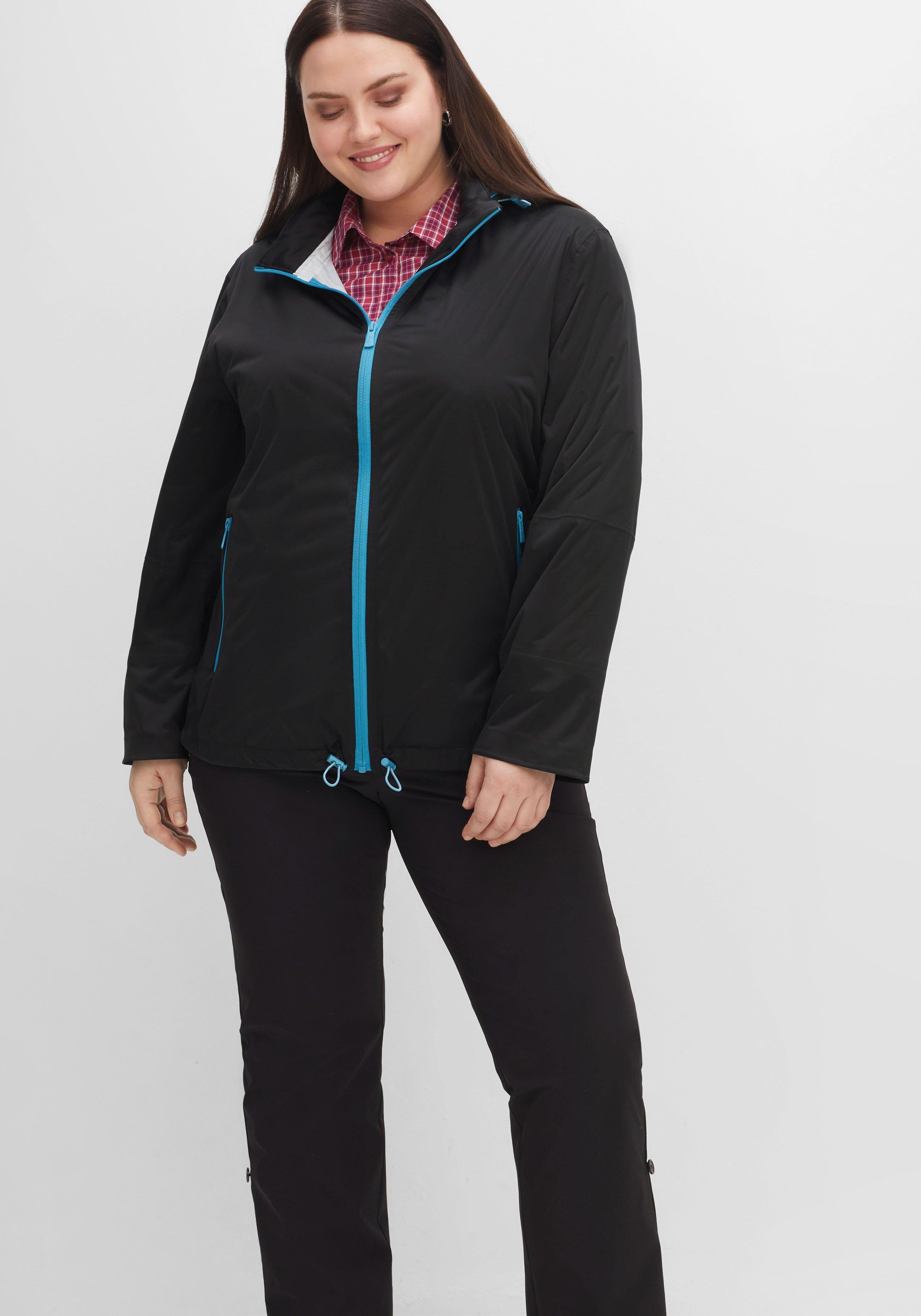 Sport Regenjacke mit verstaubarer Kapuze