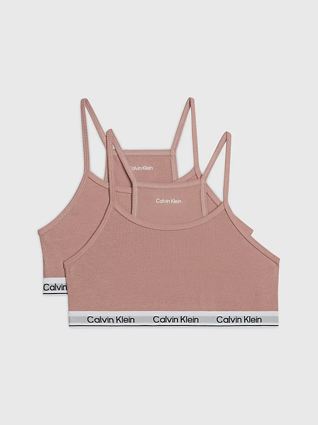 Conjunto de 2 sutiãs sem aro para meninas - Algodão moderno