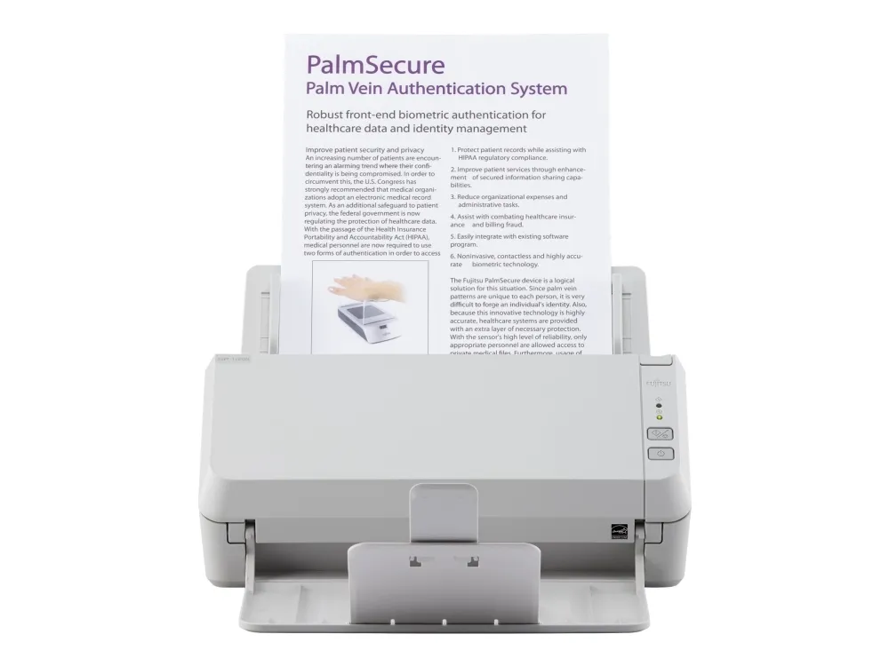 Ricoh SP-1120N - Dokumentscanner - Dual CIS - Duplex - 216 x 355.6 mm - 600 dpi x 600 dpi - op til 20 ppm (mono) / op til 20 ppm (farve) - ADF (50 ark) - op til 3000 scanninger pr. dag - Gigabit LAN, USB 3.2 Gen 1x1