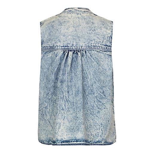 Lollys Laundry Frankie Vest, Dusty Blue, L