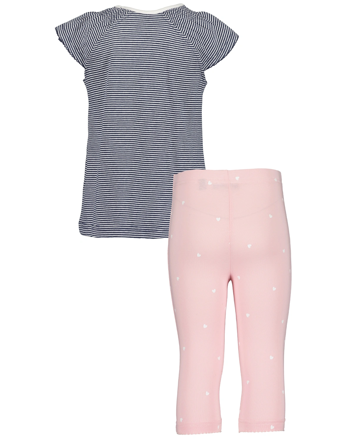 Tunika HORSE mit Capri-Leggings in blau/gestreift