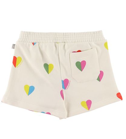 Stella McCartney Kids Sweatshorts - Weiß m. Herzen