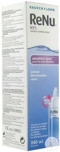 Bausch&Lomb ReNu MPS Solution Multi-Purpose Pour Les Yeux Sensibles Flacon 240ml