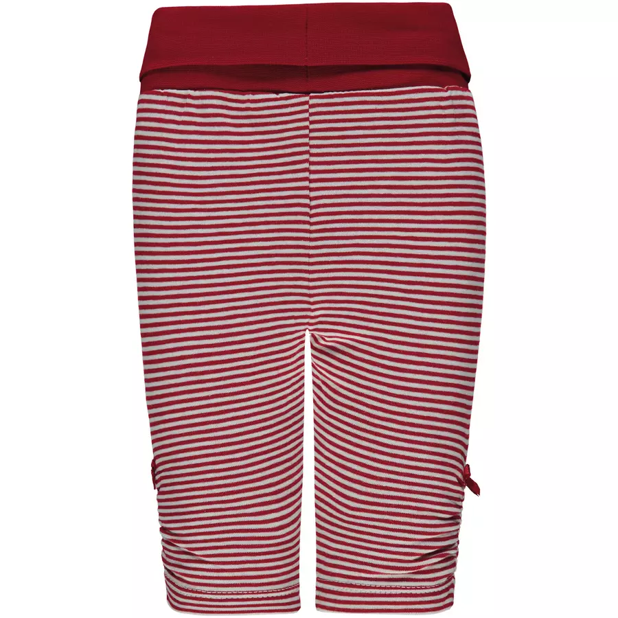 Steiff Girls Leggings, rot gestreift