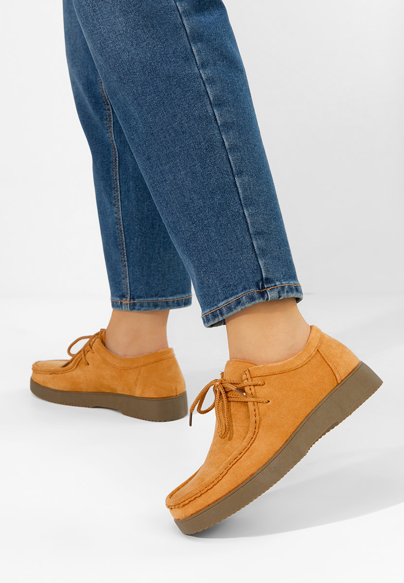 Chaussures casual femme chameau Zairia