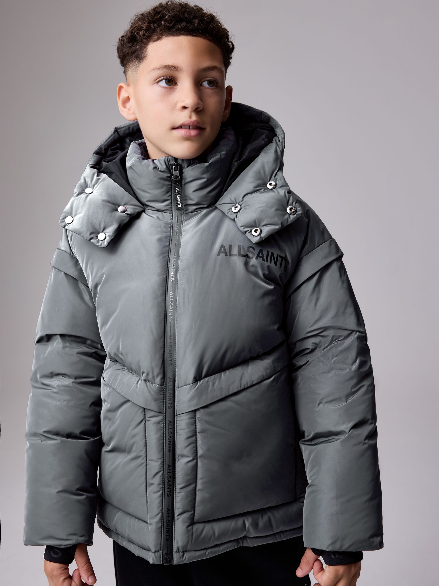 smALLSAINTS Logo Padded Coat