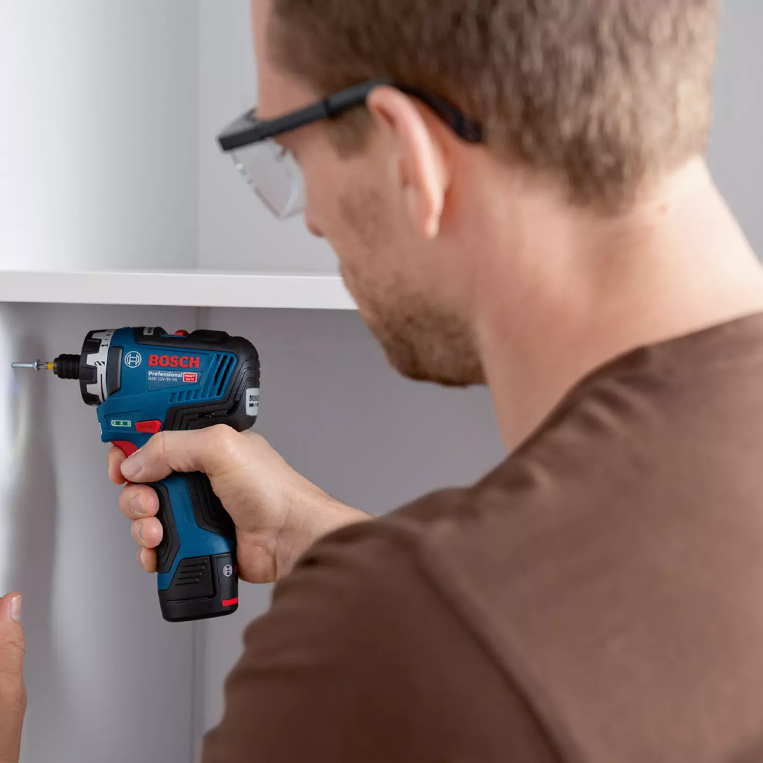 Bosch GSR 12V-35 HX Solo 12V Li-Ion accu boor-/schroefmachine set (2x 3Ah accu) in L-Boxx - koolborstelloos