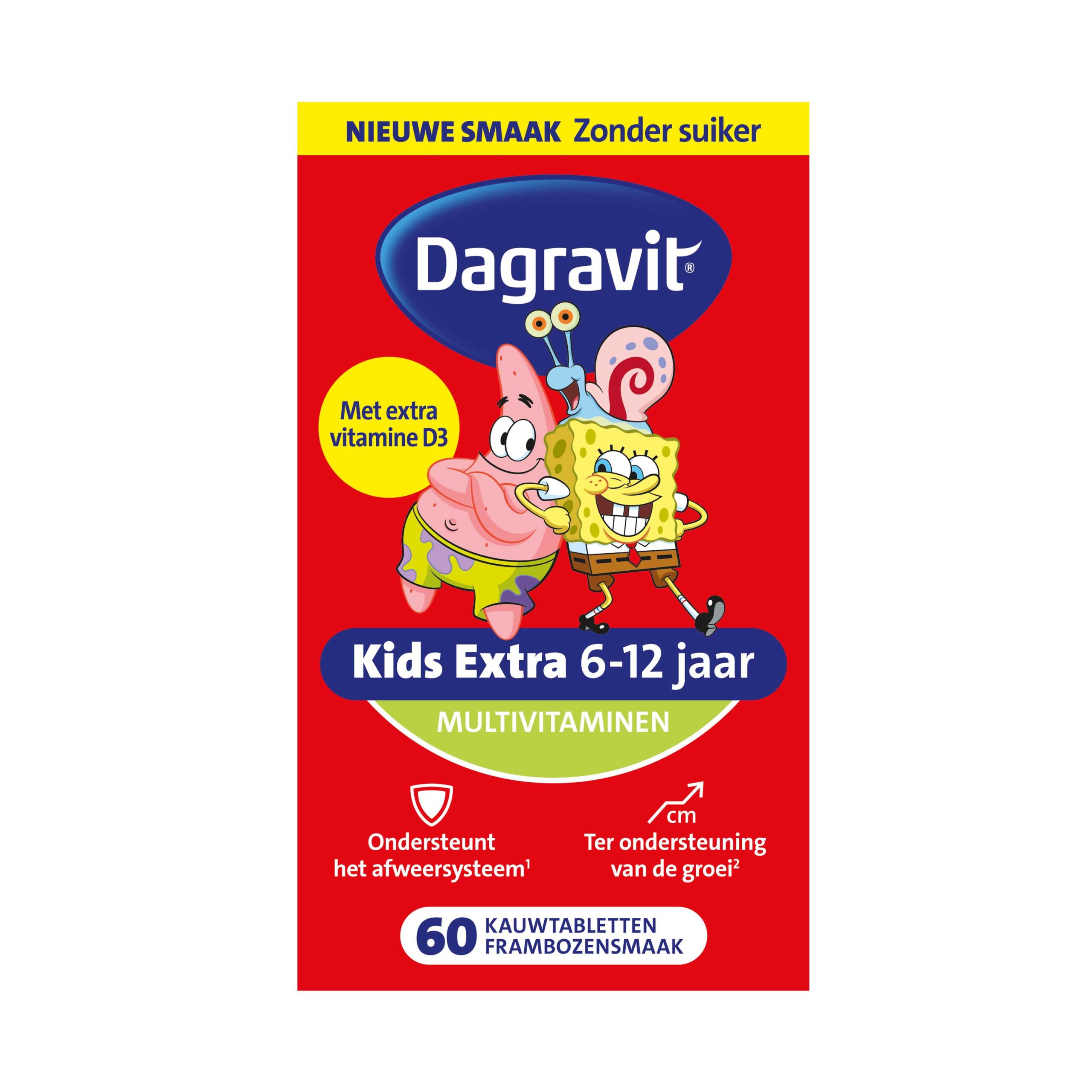 Dagravit Kids Extra 6-12 Jaar Multivitaminen (60 tabletten)