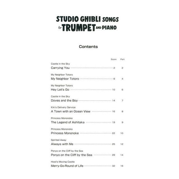 Yamaha Music Entertainment Studio Ghibli Songs Trumpet 1
