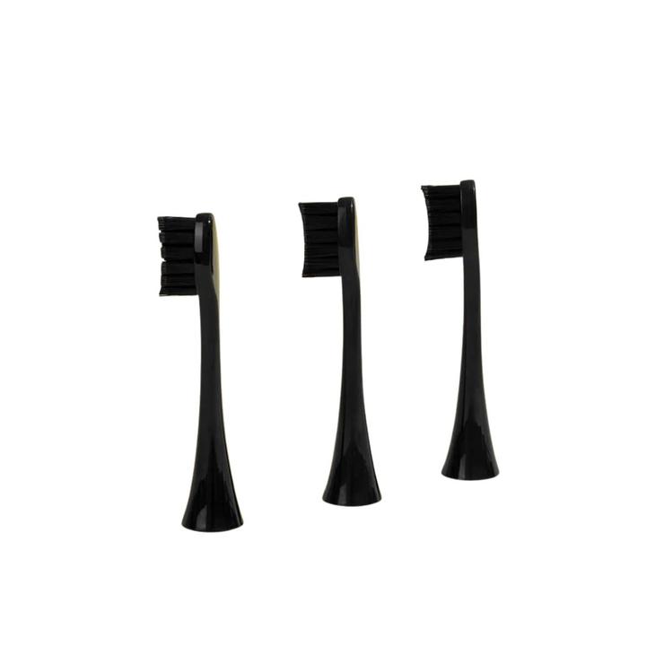 3 têtes de brosse souple Onyx-Black