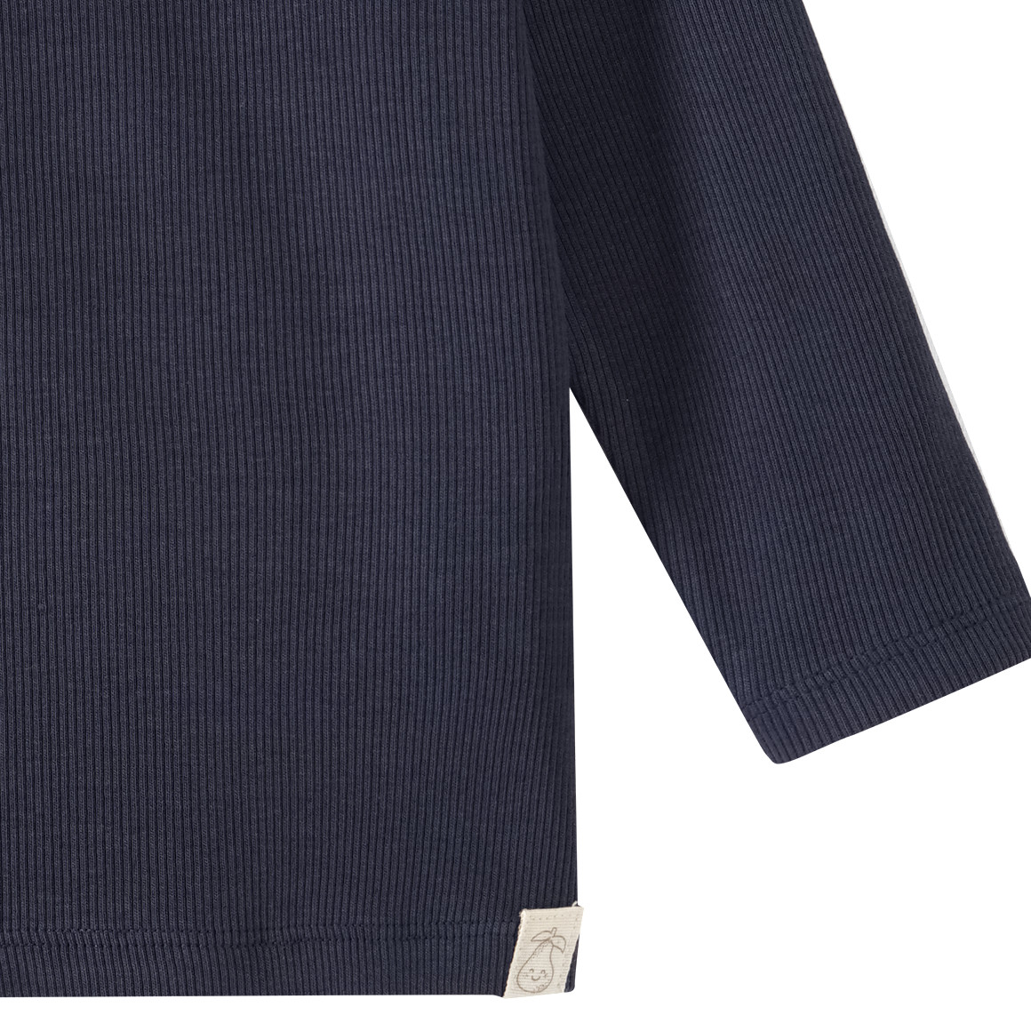 Topomini Pure Collection Baby Langarmshirt mit Rippstruktur dunkelblau