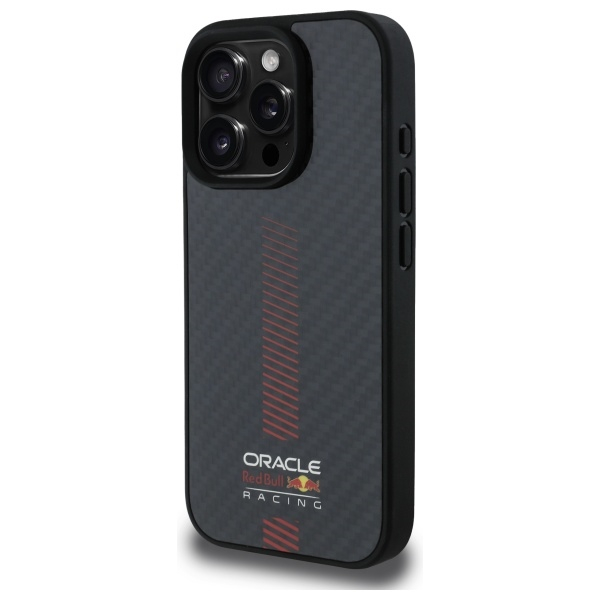 iPhone 16 Pro MagSafe Hardcase Hülle Carbon Fiber (RBHMP16L24CFGSMK) - Schwarz