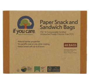 If You Care Boterhamzak Papier 48ST