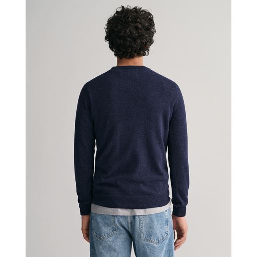 GANT Crewneck Sweater, Dark Navy Melange, S