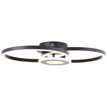 Brilliant plafondlamp Bray 24W 2900 lm zwart