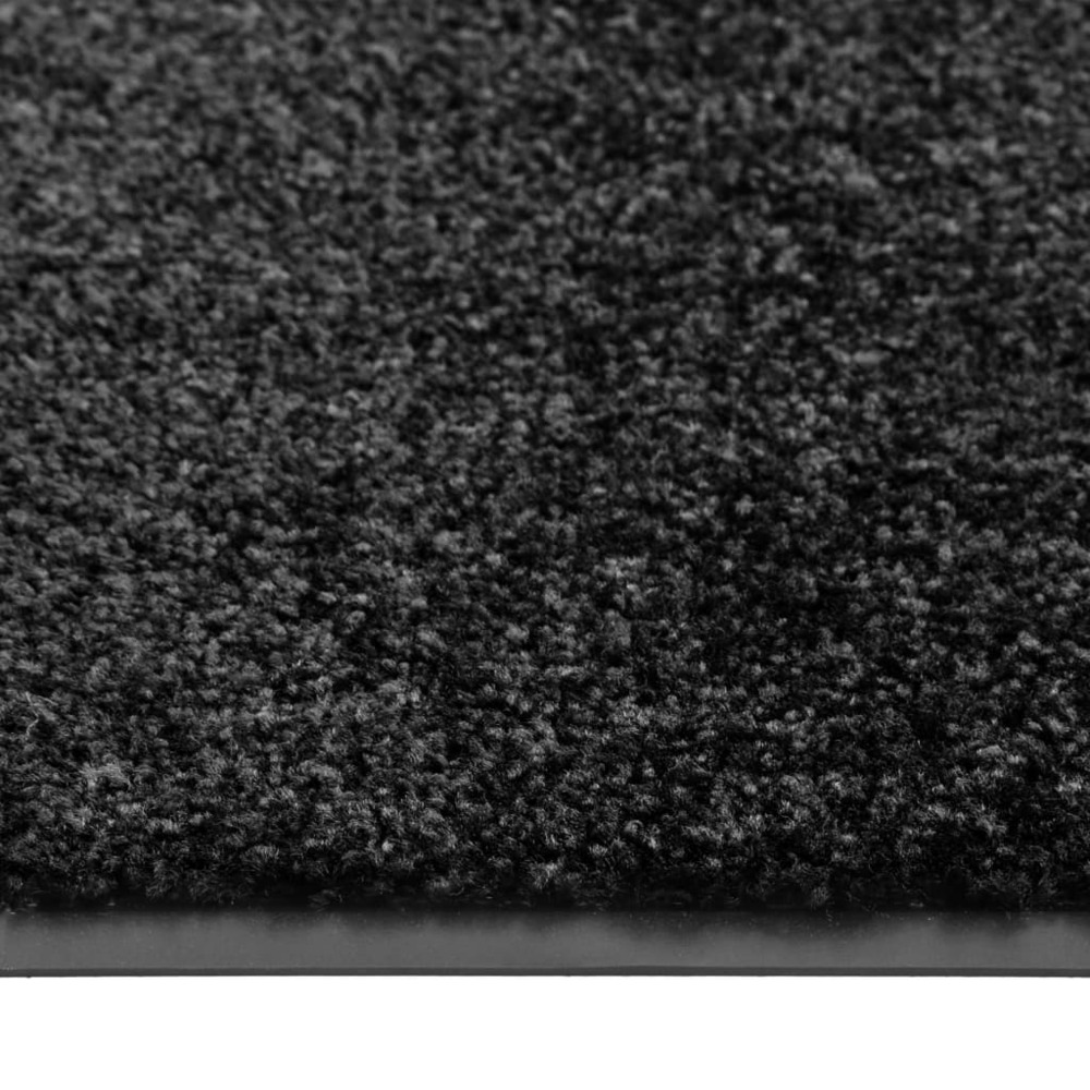Paillasson lavable noir 120x180 cm