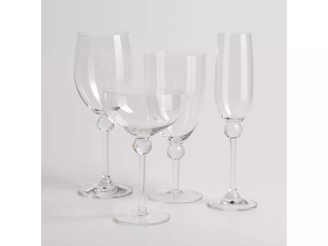 Verre À Vin Diamant moyennement transparent 23.5 x 9