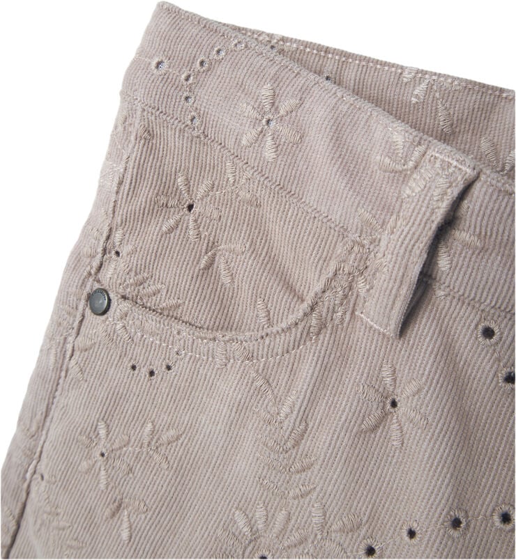 Lil' Atelier NMFROSE WIDE CORD BINE PANTS 6115-C Etherea