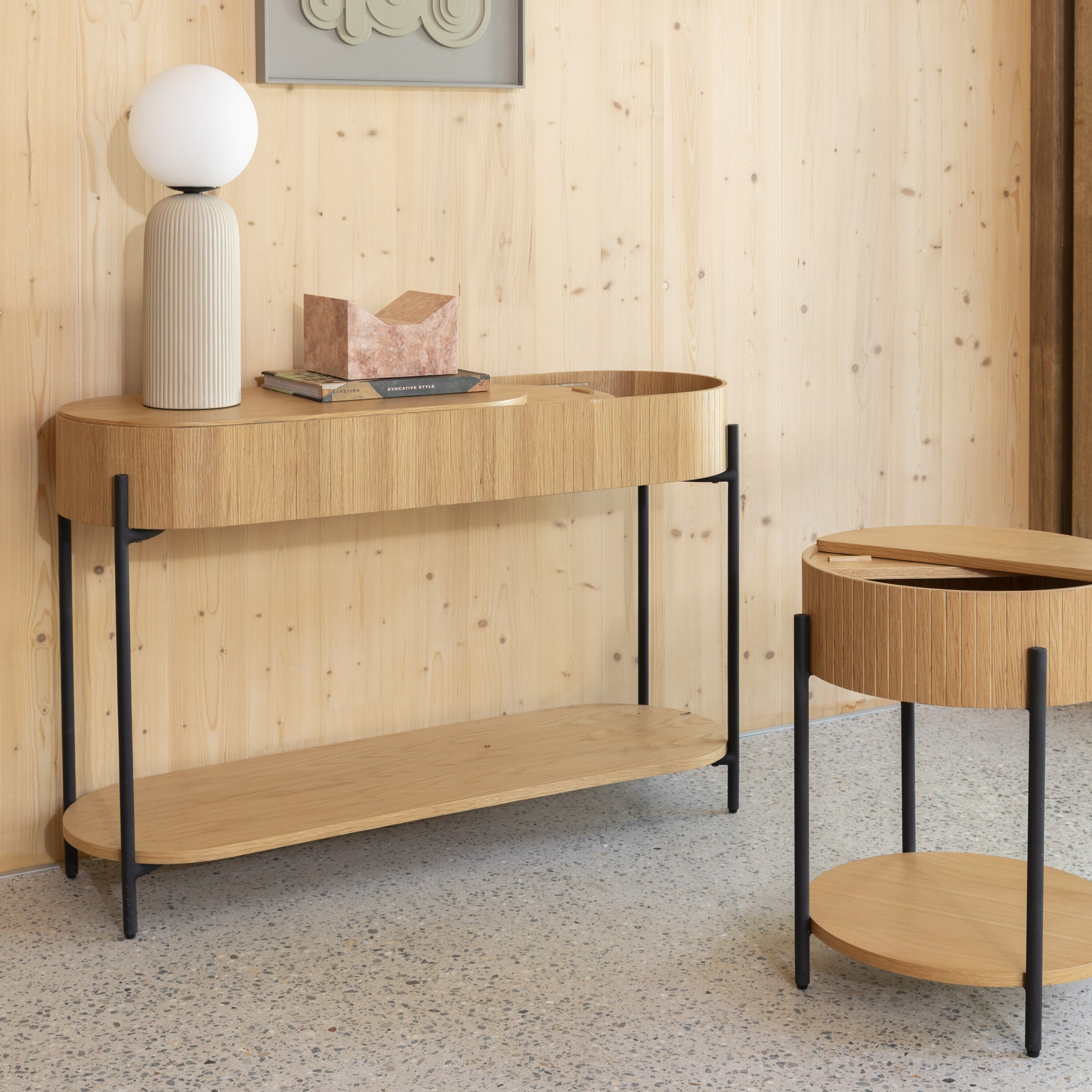 Zuiver Slides Sidetable - B 120 cm - Naturel