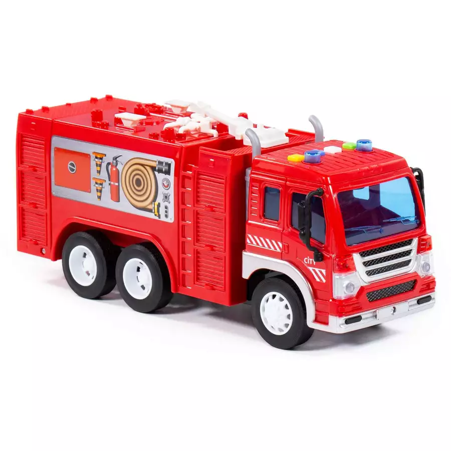 POLESIE® City Feuerwehrauto mit Schwungantrieb (Box)