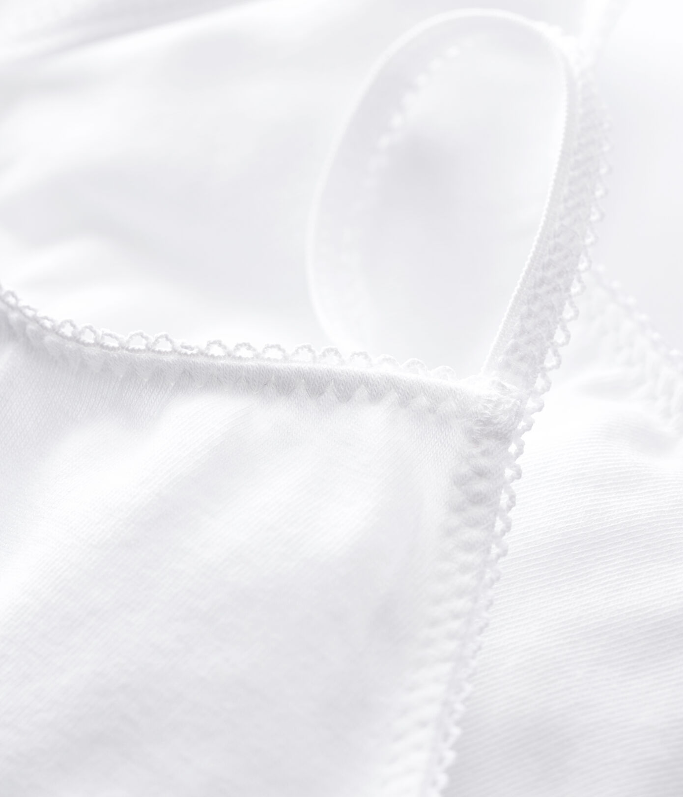 Lot de 2 brassières blanches petite fille