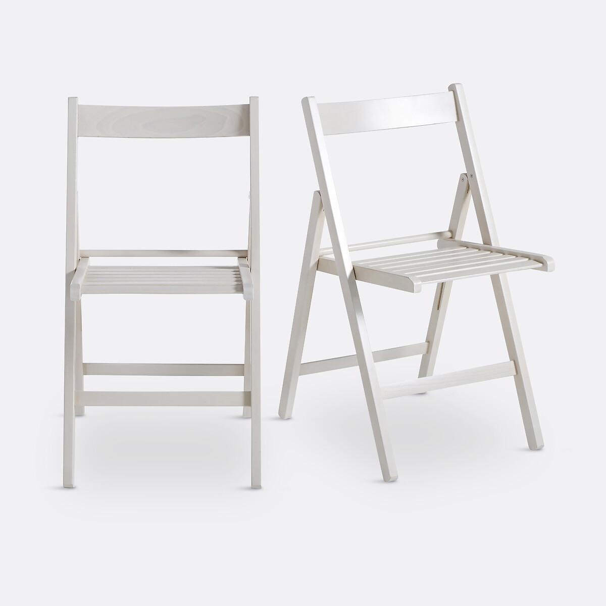 SO'HOME<br>Conjunto de 2 cadeiras dobráveis, faia maciça, Yoann