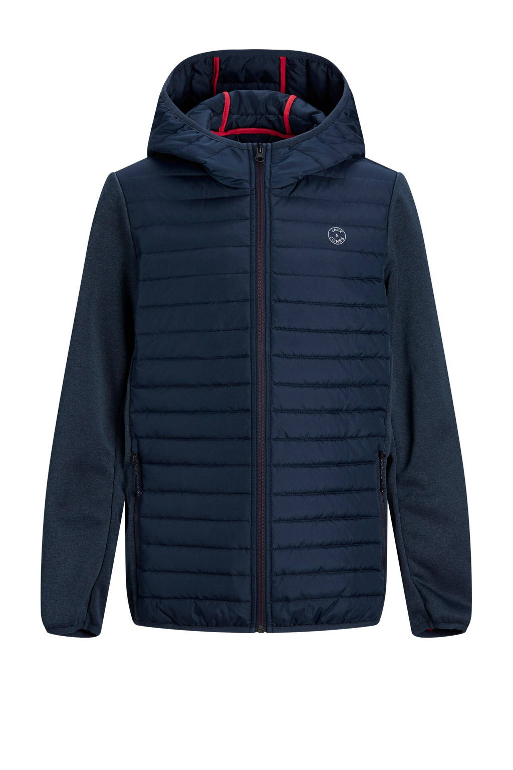 JACK & JONES gewatteerde tussenjas JJEMULTI donkerblauw