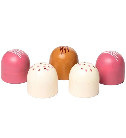 MaMaMeMo Spiellebensmittel - Cremebrötchen, Ruby - Holz