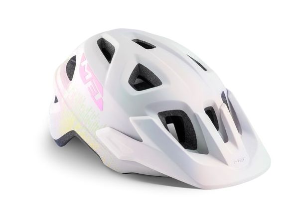 MET Eldar Cykelhjelm, White Texture