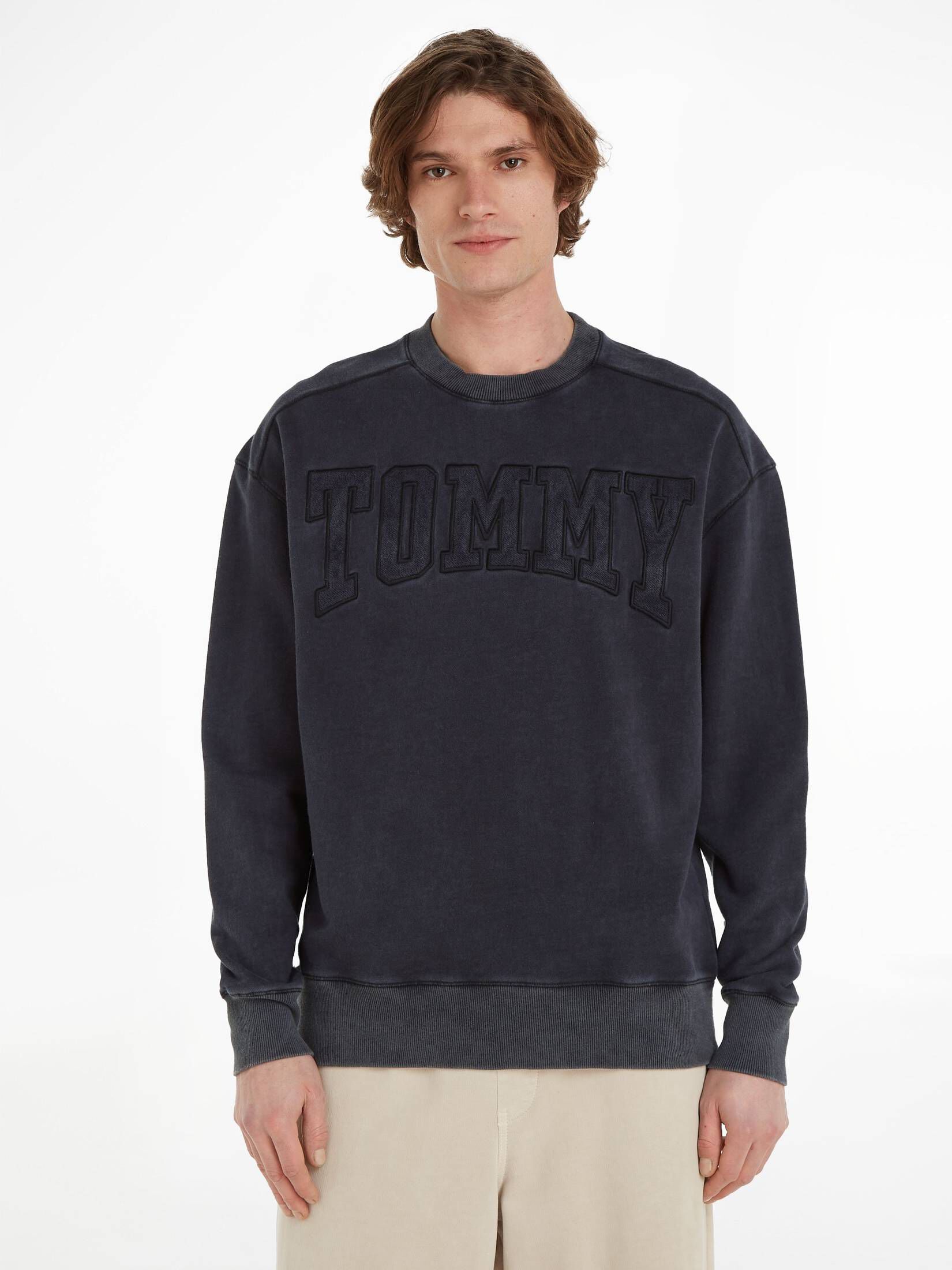 Tommy Jeans| Herren Sweatshirt NEW VARSITY ACID WASH CREW