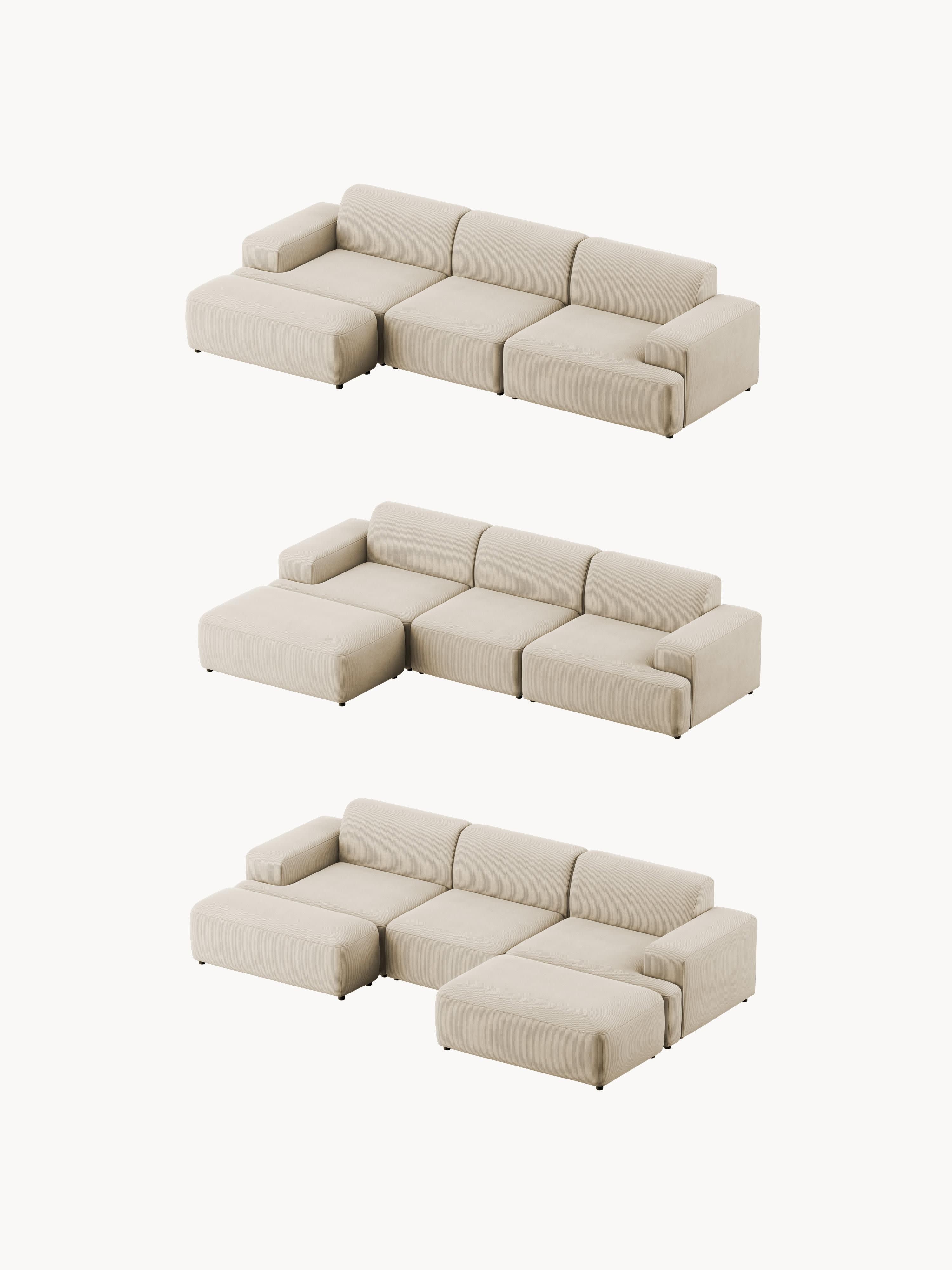 Corduroy bank Melva (4-zits)