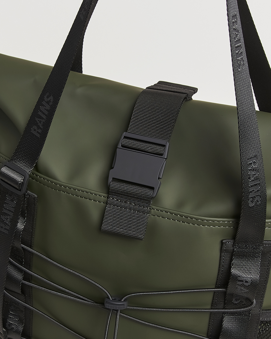 RAINS Trail Rolltop Tote Bag Green