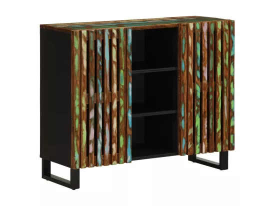 Buffet 90x34x75 cm bois d'acacia massif