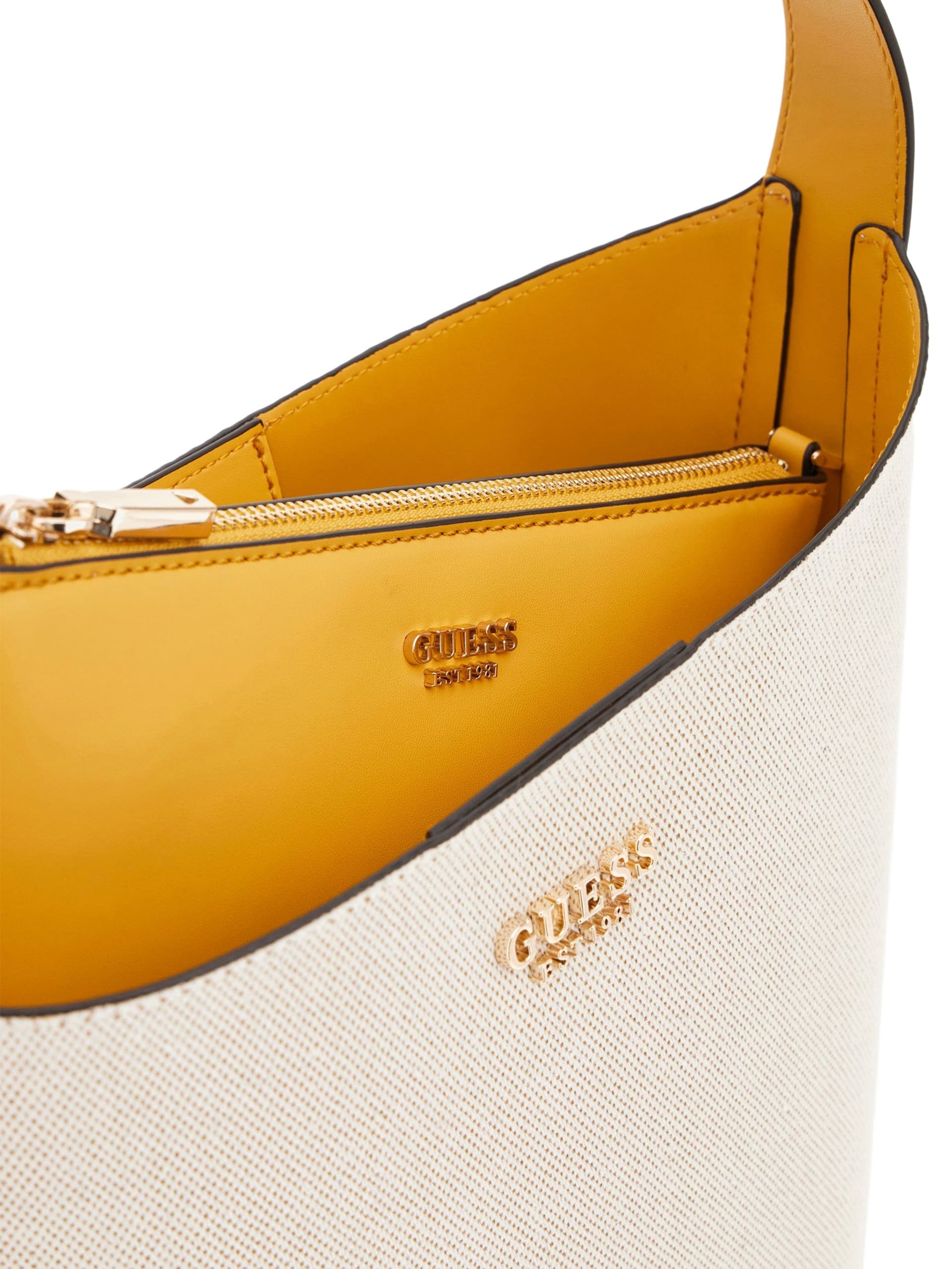 Bolsa grande tipo balde em lona Nicolette