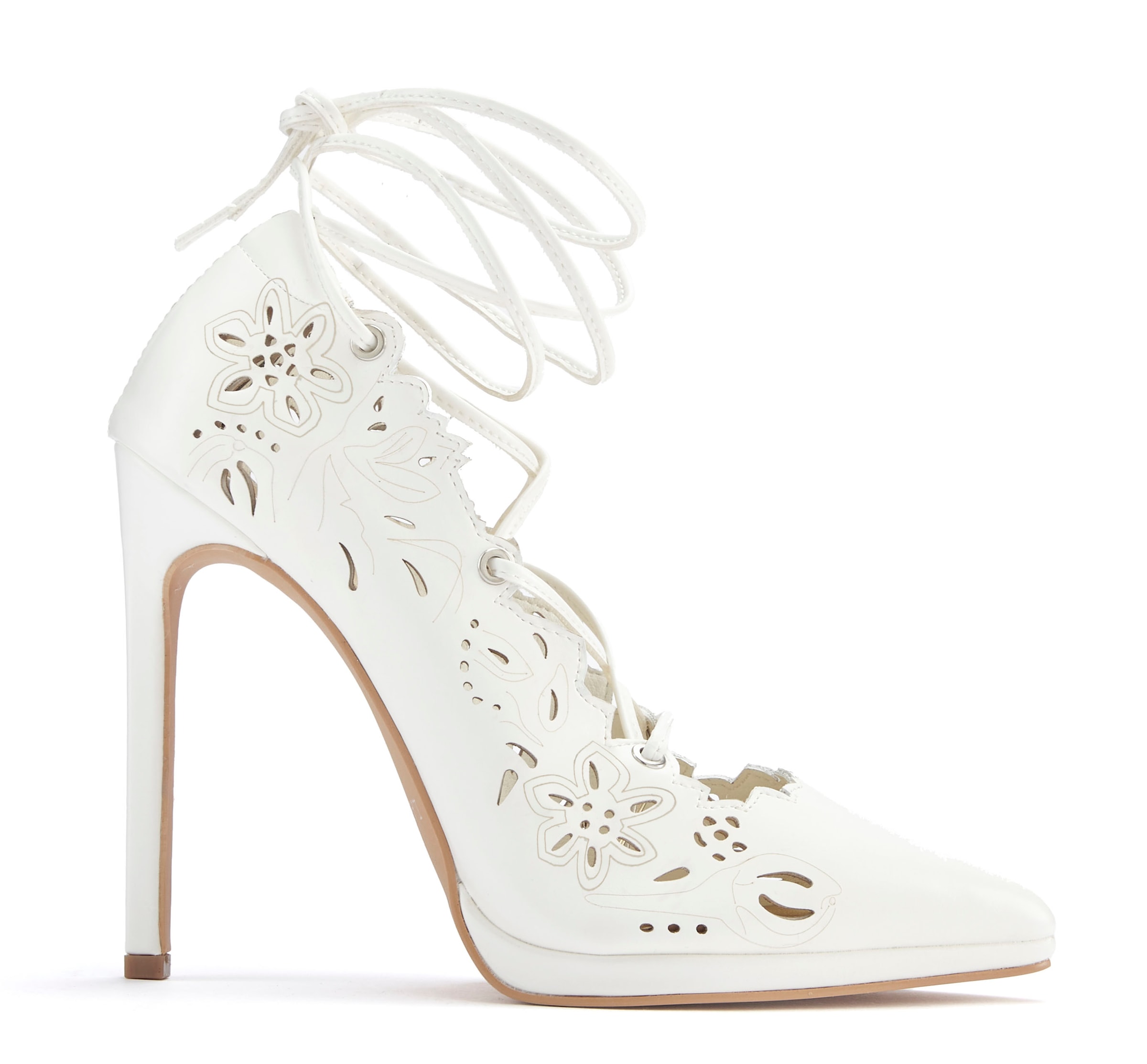 LASCANA Belle Affaire High-Heel-Pumps »Stiletto Pump mit Cut-Outs,«  Mit Schnürbänder und hohem Absatz