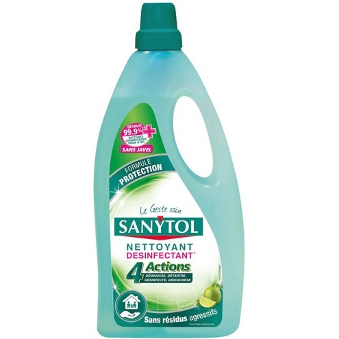 Nettoyant désinfectant multi-usages 4 en1 Sanytol - Flacon de 1 L